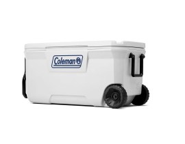 Caixa Térmica Em Poliuretano Com Termômetro e Rodas Branca - 94,6 Litros - 100QT Marine - Coleman