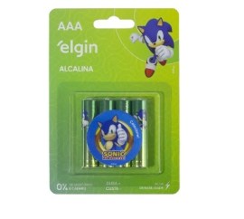 Pilha Alcalina Palito Aaa 1.5 V Blister - 4 Unidades - Elgin