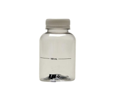 Frasco De Plástico Estéril Para Amostra Com Tiossulfato De Sódio Para Coleta De Água 350 Ml - 50 Unid - Laborclin