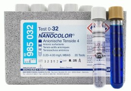 Nanocolor Surfactantes Anionicos 4 - 0,20 - 4,00 Mg/L Mbas - 20 Testes - Macherey-Nagel
