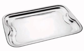 Bandeja Retangular Inox 43 X 31,5cm