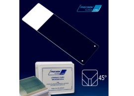 Lâmina Silanizada Branca Lapidada 25 X 75 Mm Com Canto 45