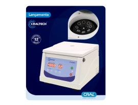 Centrífuga De Bancada Bivolt Para 8 Tubos De 10 A 15 Ml - CT-4000Y - Cral