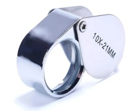Mini Lupa Profissional Aumento 10x - 21 Mm