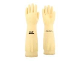 Luva De Látex Longa Ranhurada Resistente 40 Cm - Media - Ca 15100 - Volk