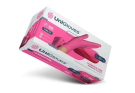 Luva De Procedimento Latex Rosa - Pequena  - 100 Unid - Unigloves