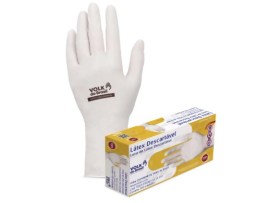 Luva Procedimento Latex Ca15112 - Media - 100 Unid - Volk