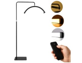 Luminária Led Ring Light Meia Lua - Preto