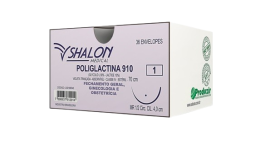 Fio De Sutura Ácido Poliglactina 910 Violeta Aparelho Digestivo 3-0 - 70 Cm - Ag 1/2 Cir. Cil. 2,0 Cm - 36 Unid - Shalon