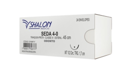 Fio De Sutura Seda Fechamento Geral, Ginecologia E Obstetrícia  2-0 - Ag 1/2 - 45 Cm (3.0 Cm) - 24 Unid - Shalon