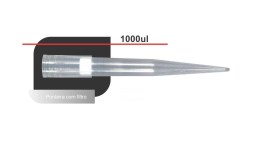 Ponteira Com Filtro Estéril Transparente 100-1.000 Ul - TF-1000-R-S -  Axygen