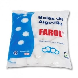 ALGODÃO EM BOLAS FAROL - 100 GR