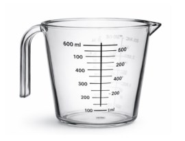 Jarra Com Medidor (Copo) Dosagem Pp - 600 Ml